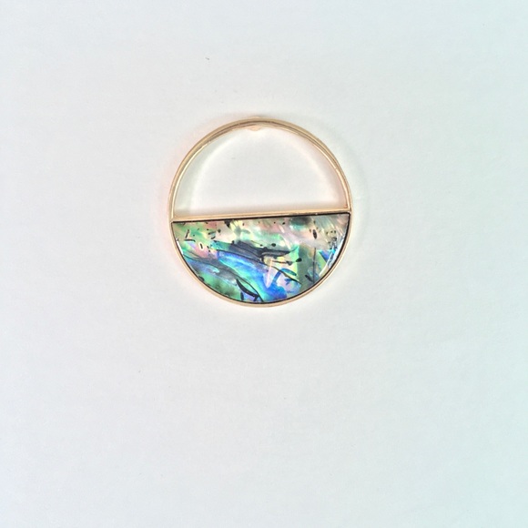 CIRCLE ACRYLIC HOOP EARRINGS - Picture 4 of 4